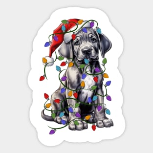 Christmas Puppy Sticker